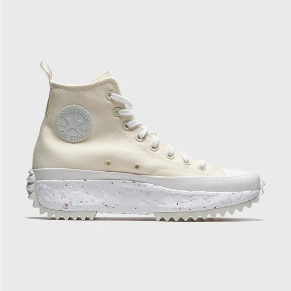 Converse Shoes - Converse Run Star Hike Crater Hi White and Cream Sneakers Size 5.5
